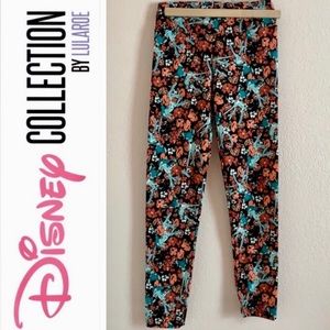 LuLaRoe Disney Bambi Floral Pattern Leggings OS